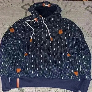 StyleDome Navy Anchor Hoodie size M made to look like‎ wanakome